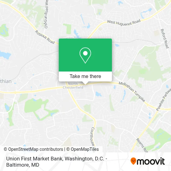 Union First Market Bank map