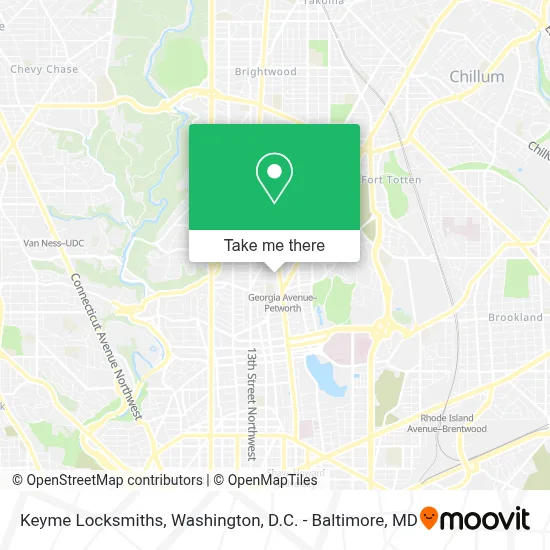 Keyme Locksmiths map