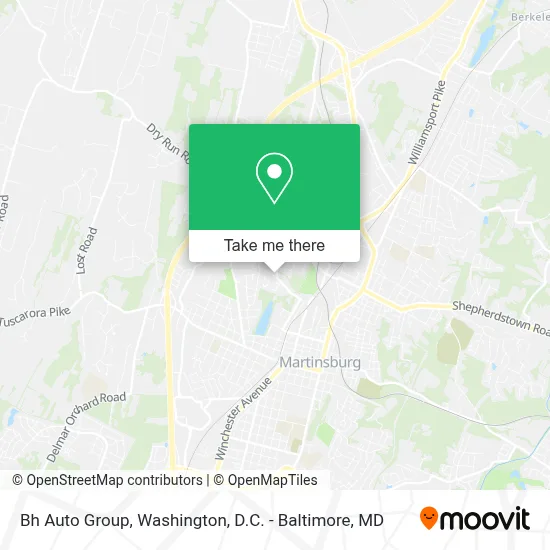 Bh Auto Group map
