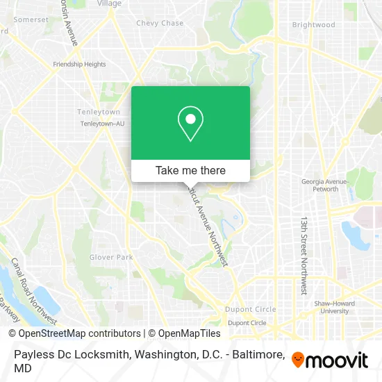 Payless Dc Locksmith map