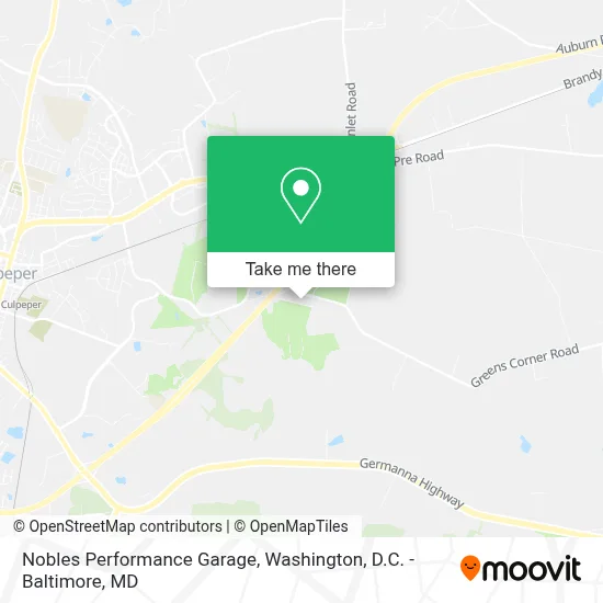 Nobles Performance Garage map
