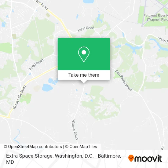 Extra Space Storage map