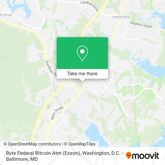 Byte Federal Bitcoin Atm (Exxon) map