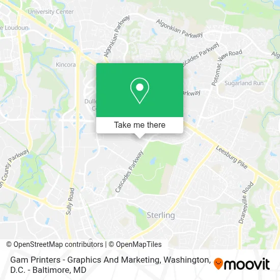 Gam Printers - Graphics And Marketing map