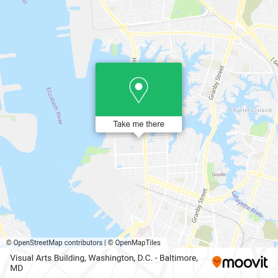 Visual Arts Building map