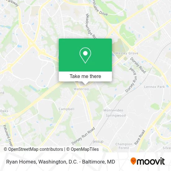 Ryan Homes map