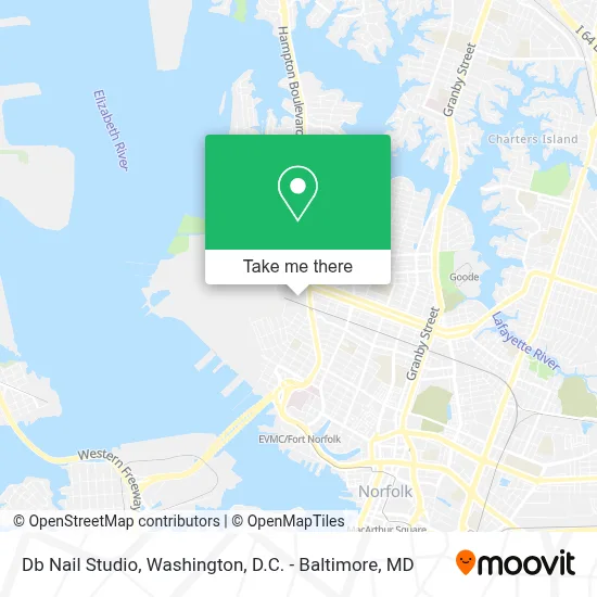 Db Nail Studio map