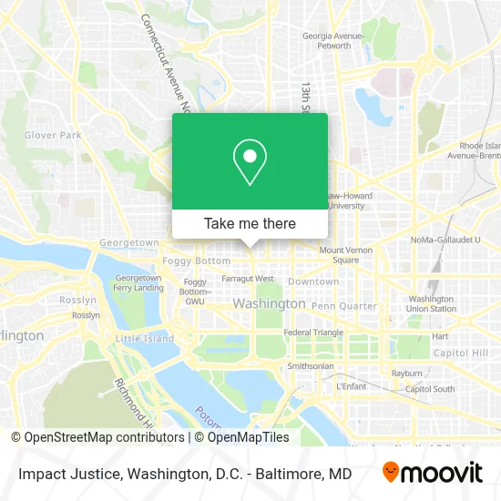 Impact Justice map