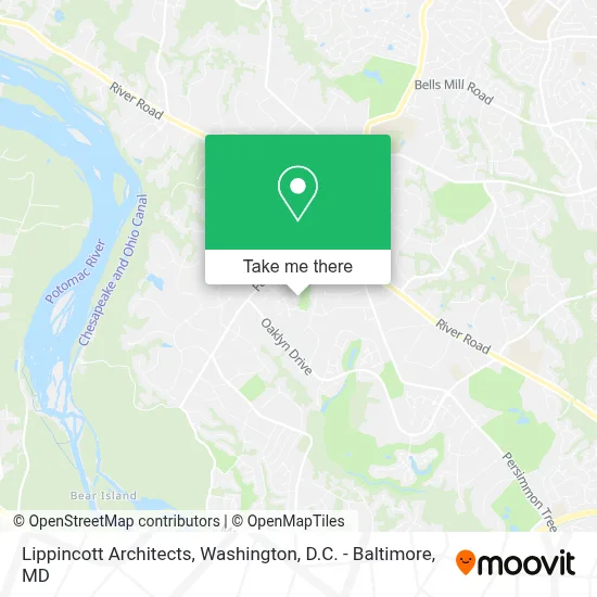 Lippincott Architects map
