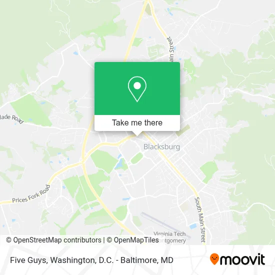 Five Guys map