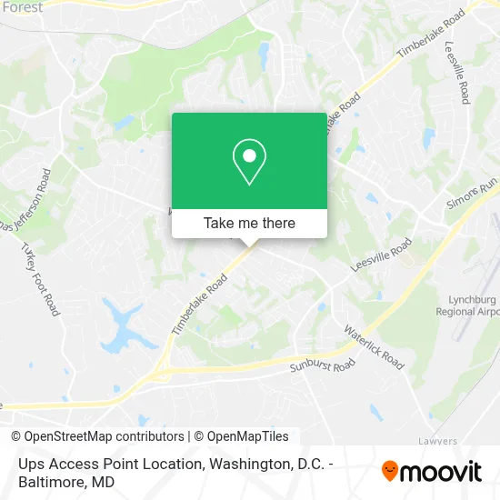 Ups Access Point Location map