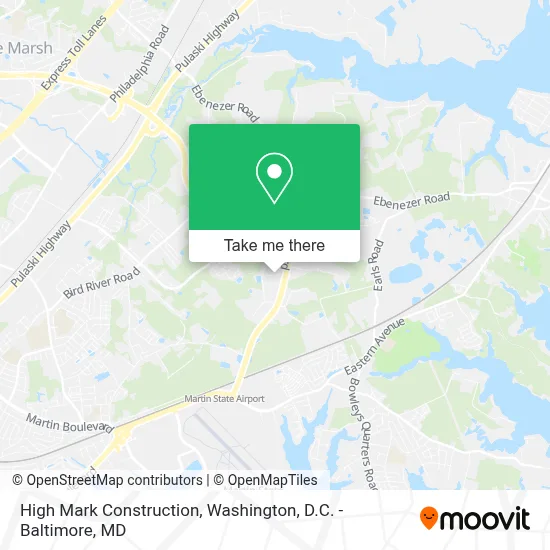 High Mark Construction map