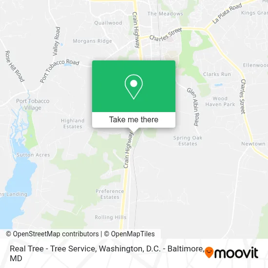 Real Tree - Tree Service map