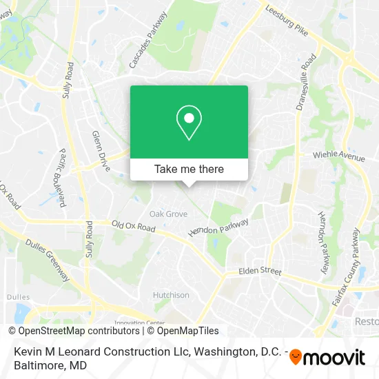 Kevin M Leonard Construction Llc map