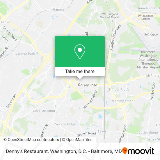 Denny's Restaurant map