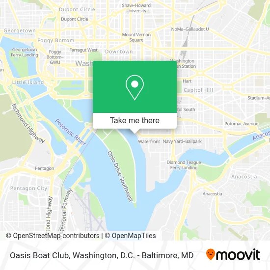 Oasis Boat Club map
