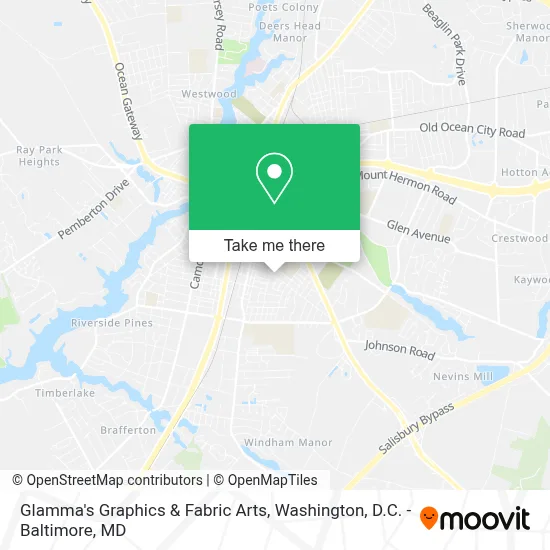 Glamma's Graphics & Fabric Arts map