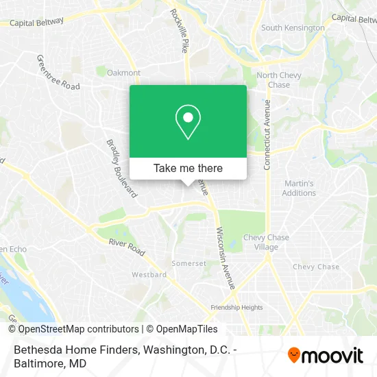 Bethesda Home Finders map