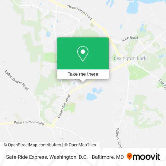 Safe-Ride Express map