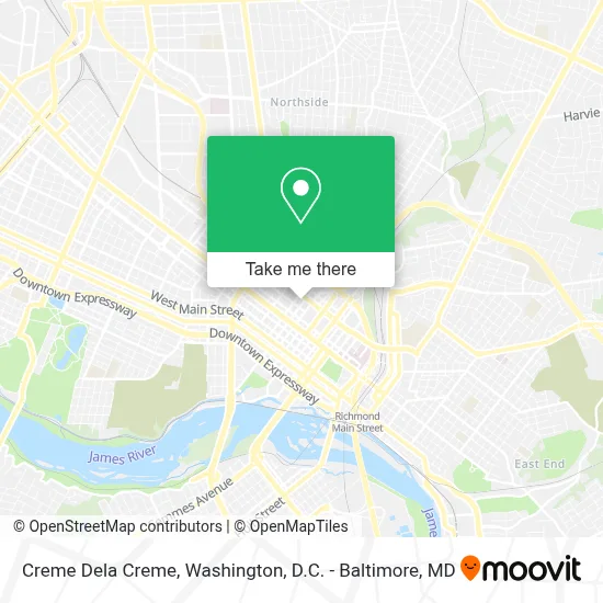 Creme Dela Creme map