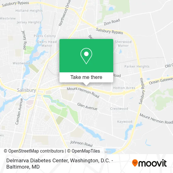 Delmarva Diabetes Center map