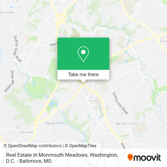 Real Estate In Monmouth Meadows map