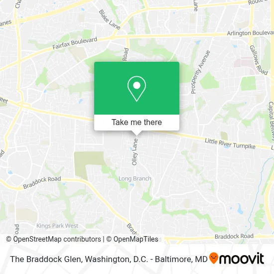 The Braddock Glen map