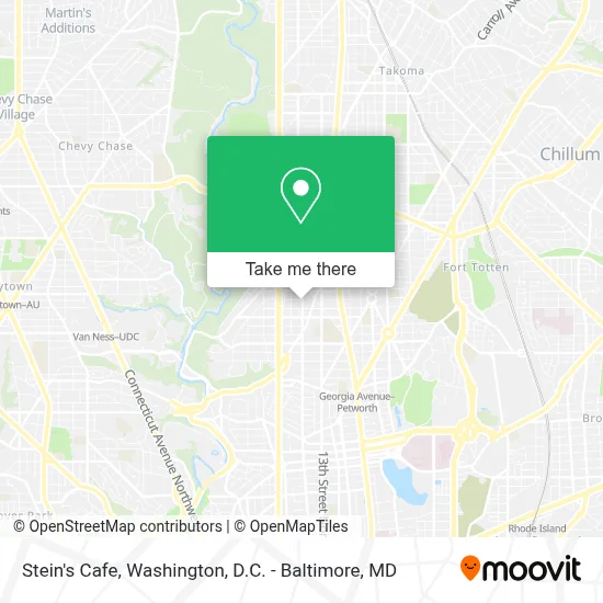 Stein's Cafe map