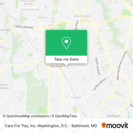 Care For You, Inc map