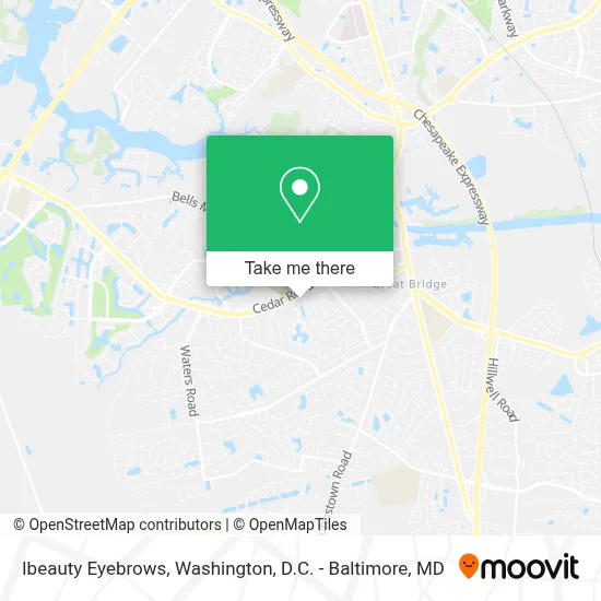 Ibeauty Eyebrows map