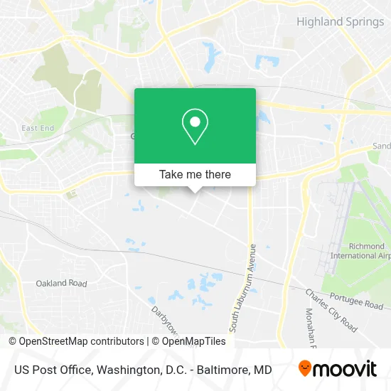 Us Post Office map
