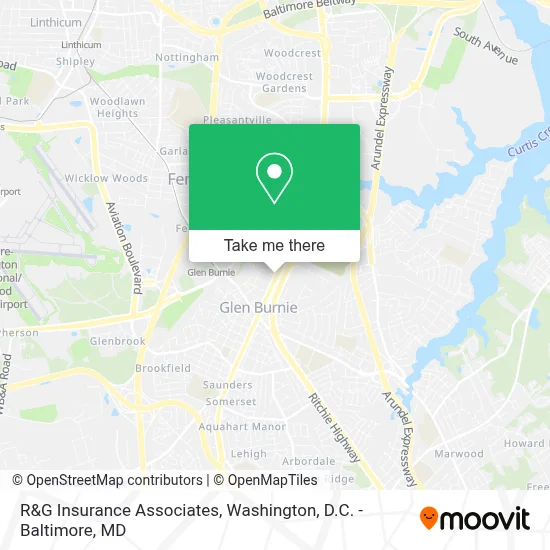 R&G Insurance Associates map