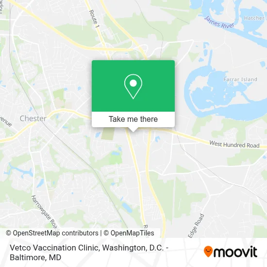 Vetco Vaccination Clinic map