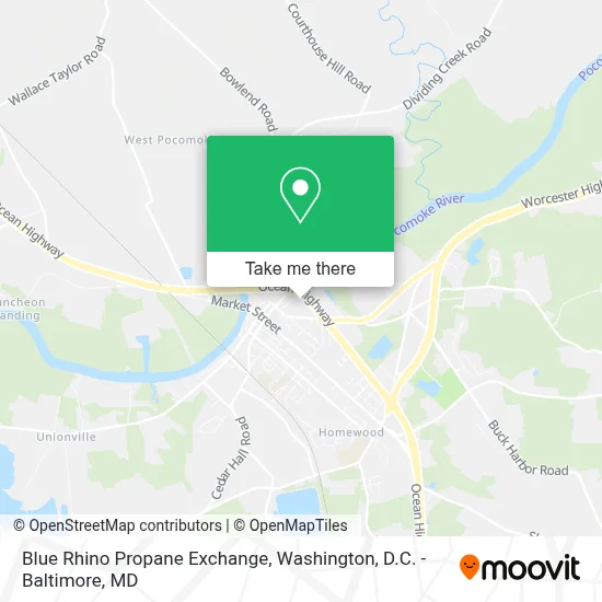 Blue Rhino Propane Exchange map
