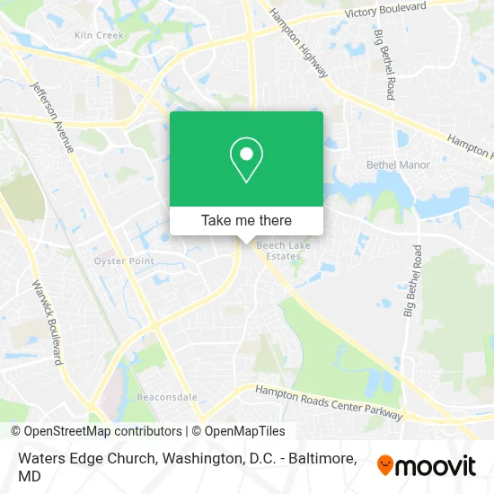 Waters Edge Church map