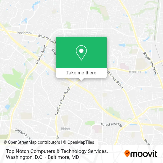 Top Notch Computers & Technology Services map