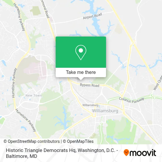 Historic Triangle Democrats Hq map
