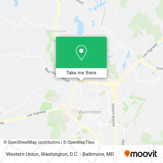 Western Union map