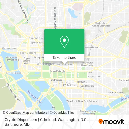 Crypto Dispensers | Cdreload map