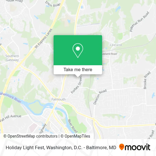 Holiday Light Fest map