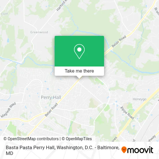 Basta Pasta Perry Hall map