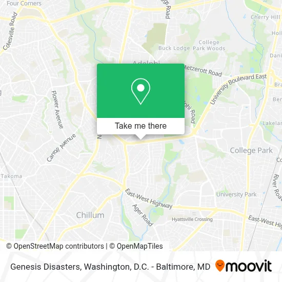 Genesis Disasters map