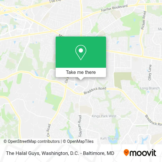 The Halal Guys map