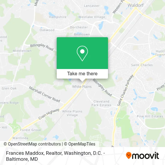 Frances Maddox, Realtor map