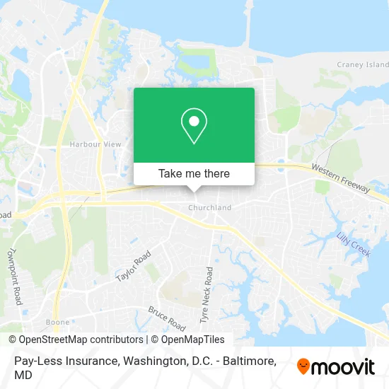 Pay-Less Insurance map