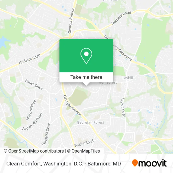 Clean Comfort map