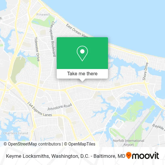 Keyme Locksmiths map