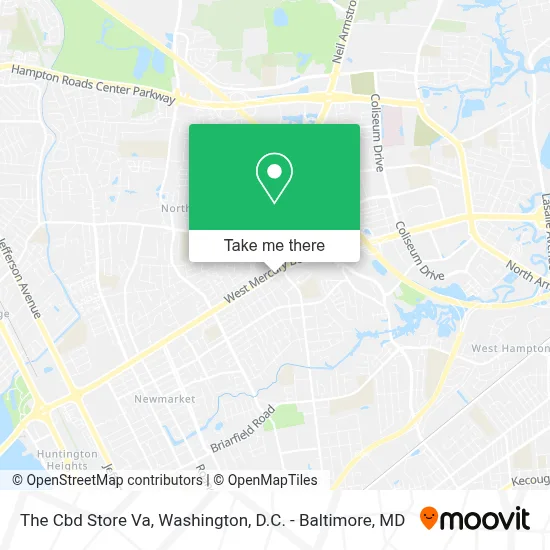The Cbd Store Va map