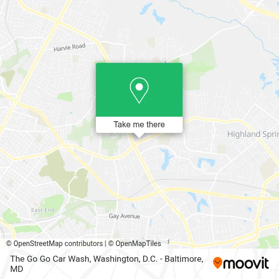 The Go Go Car Wash map