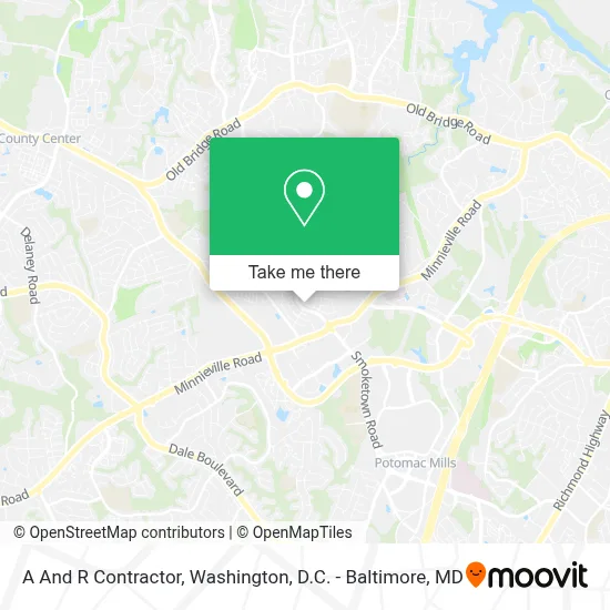 A And R Contractor map